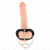 KINK - ANEL PARA PÊNIS 4 CM CORRENTE 7 CM METAL COM CINTO DE COURO - Image 3