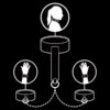 FETISH SUBMISSIVE - COLAR E ALGEMAS DE COURO VEGANO COM FORRO DE NOPRENE - Image 5