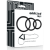 ADDICTED TOYS - CONJUNTO DE ANÉIS DE PARA PÉNIS PRETO - Image 4