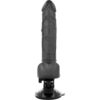 BASECOCK - VIBRADOR REALISTA CONTROLE REMOTO PRETO  COM TESTÍCULOS 19,5CM - Image 5