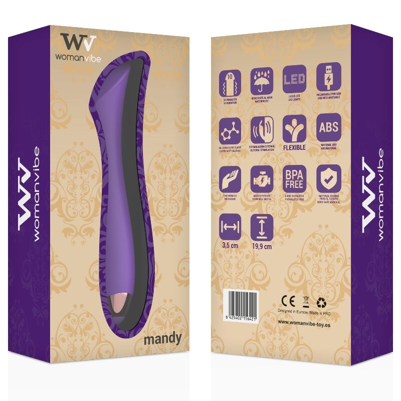 WOMANVIBE - MANDY "K" POINT SILICONE VIBRADOR RECARREGÁVEL - Image 4