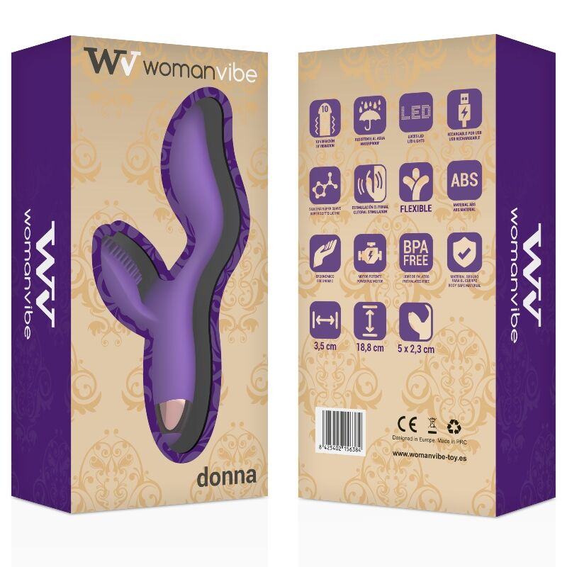 WOMANVIBE - DONNA VIBRADOR DE SILICONE RECARREGÁVEL - Image 4