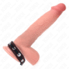 KINK - ANEL DE COURO PARA PÊNIS COM FECHO DE PRESSÃO FORRO VERMELHO 21 X 1,5 CM - Image 5
