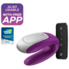 SATISFYER - VIBRADOR DOUBLE FUN PARTNER ROXO - Image 3
