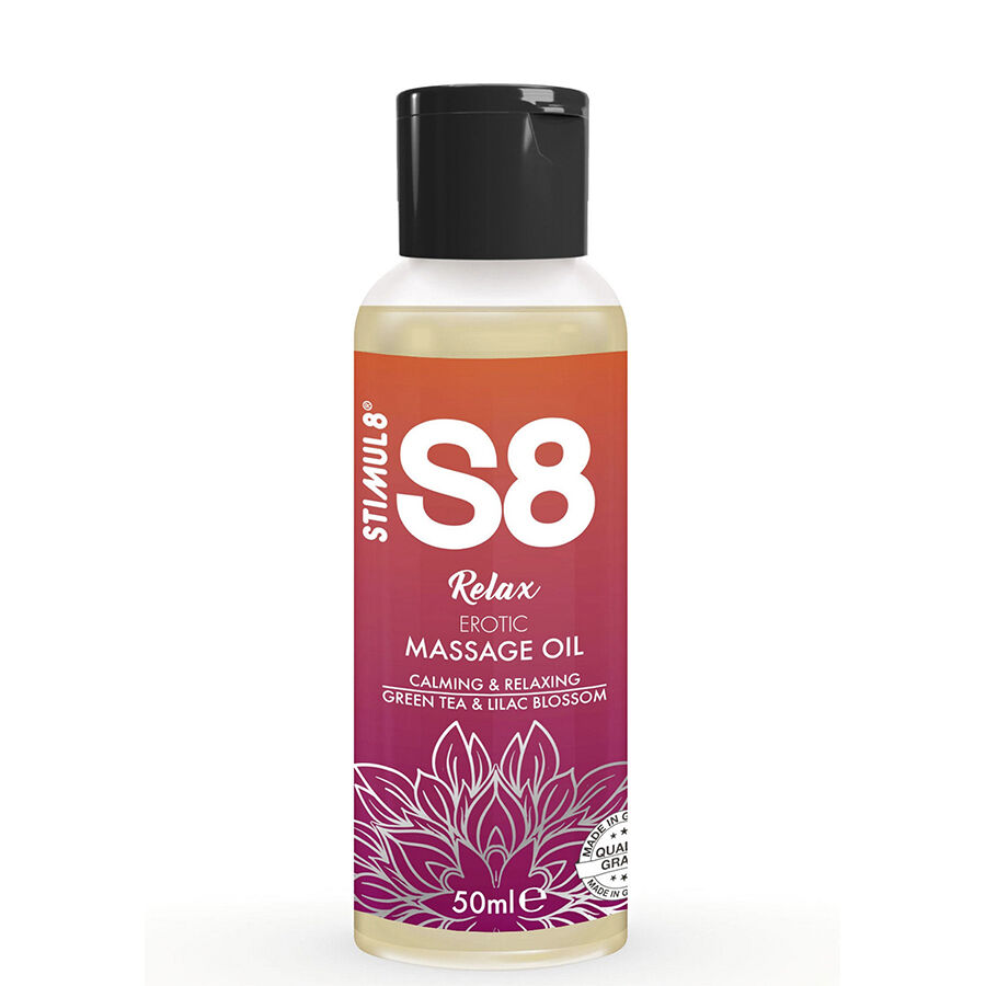 STIMUL8 - S8 RELAX ÓLEO DE MASSAGEM ERÓTICA CHÁ VERDE 50 ML