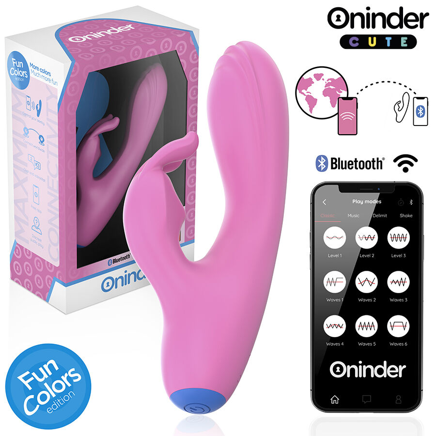 ONINDER CUTE - VIBRADOR LOVE BUNNY PARA PONTO G E CLITÓRIS - APLICATIVO MUNDIAL GRATUITO - Image 2