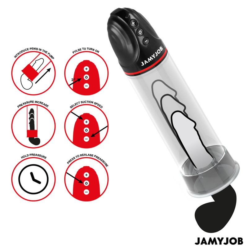 JAMYJOB - BOMBA AUTOMÁTICA XPAND 3 NÍVEIS DE SUCÇÃO CINZA - Image 2