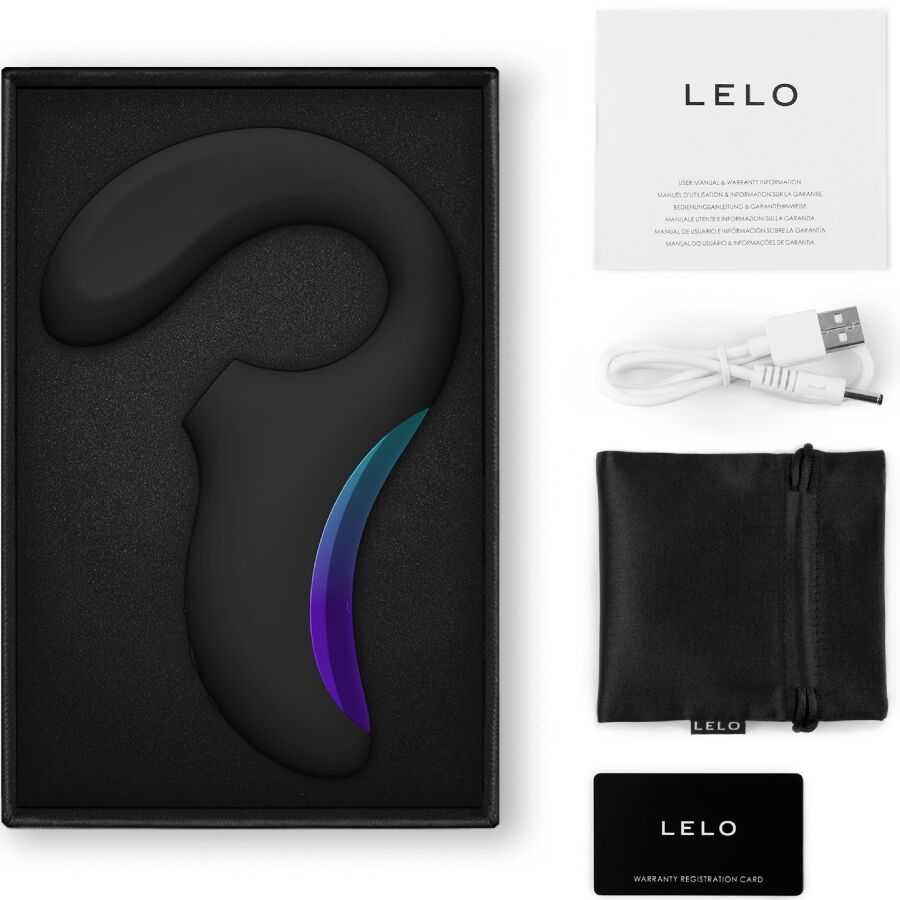 LELO - ENIGMA WAVE MASSAGEADOR DE TRIPLA VIBRAÇÃO PRETO - Image 3