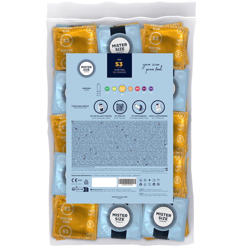 MISTER SIZE - PRESERVATIVO TAMANHO M 53 MM (100 UNIDADES) - Image 2