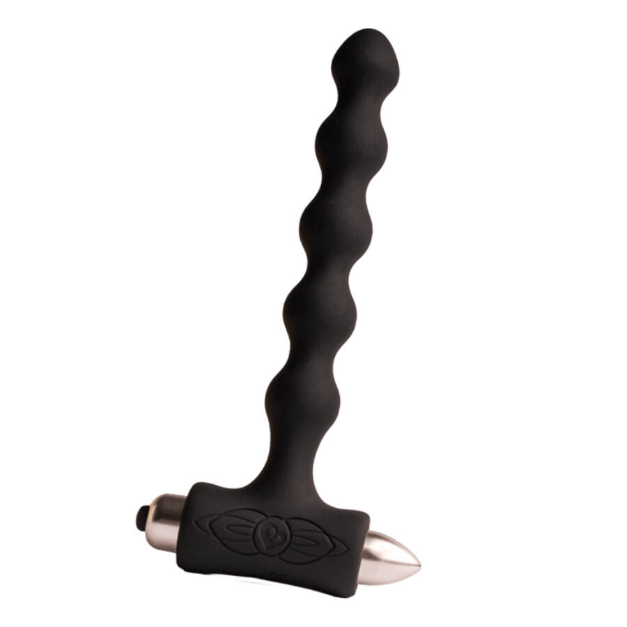 ROCKS-OFF - PETITE SENSATIONS PEARLS PLUG ANAL VIBRADOR PRETO