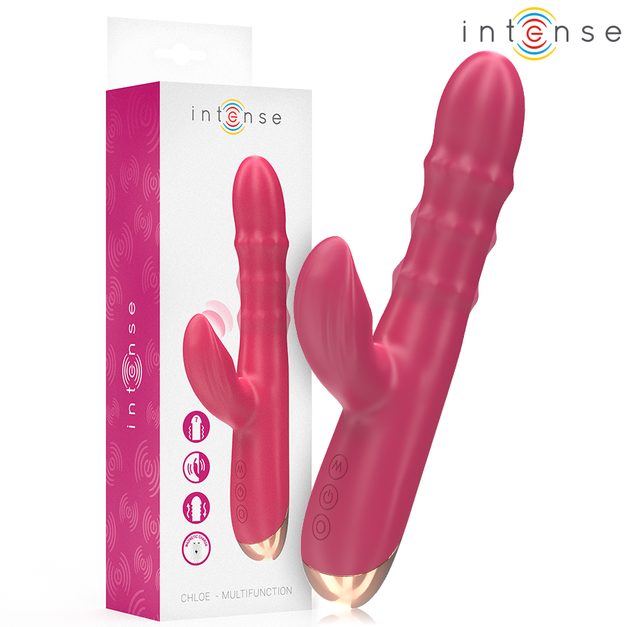 INTENSE - CHLOE VIBRADOR MULTIFUNCIONAL 3 EM 1 VERMELHO - Image 2