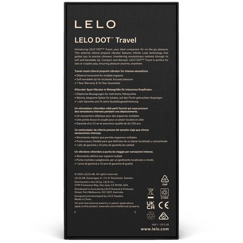 LELO - DOT TRAVEL ESTIMULADOR DE CLITÓRIS ROSA - Image 3