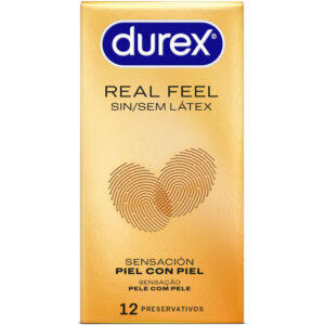 DUREX - CAMISINHAS REAL FEEL SEM LÁTEX 12 UNIDADES