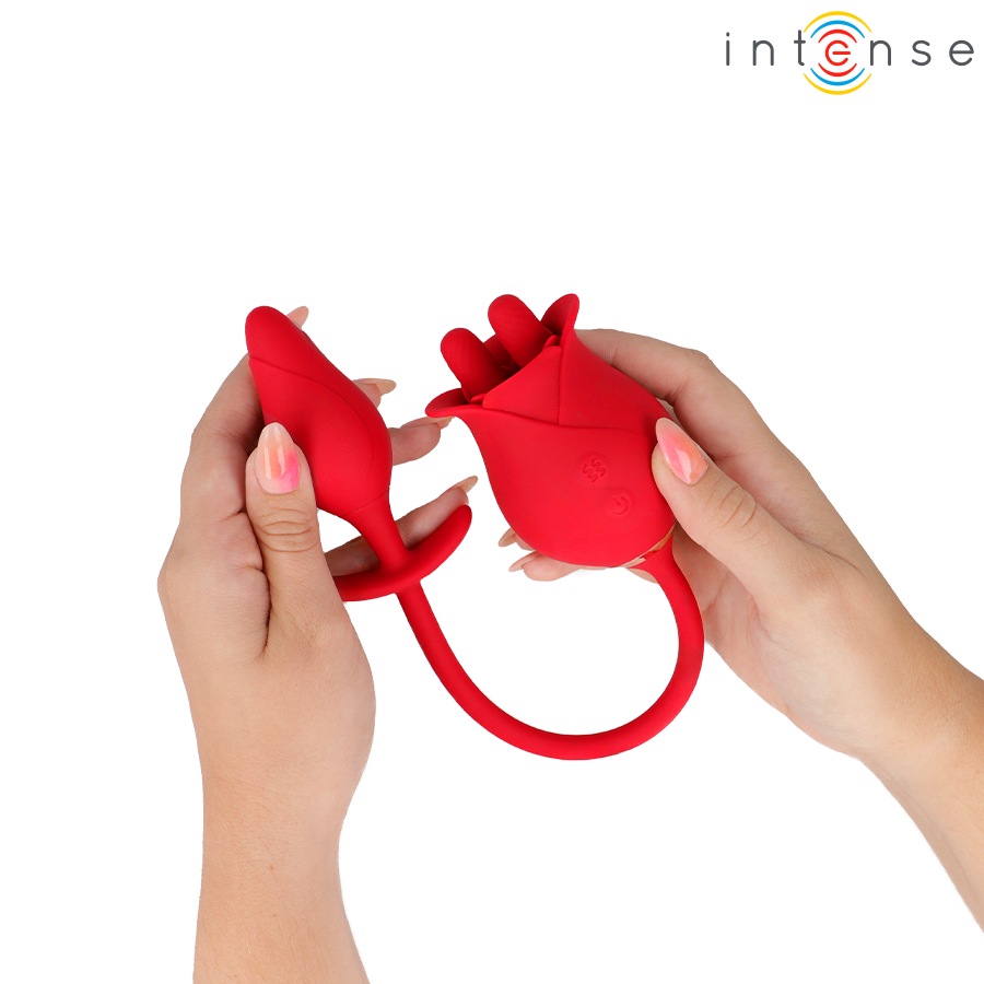 INTENSE - ESTIMULADOR DUPLO DE CLITÓRIS MELANIE COM LÍNGUA EM ZIGZAG - Image 2