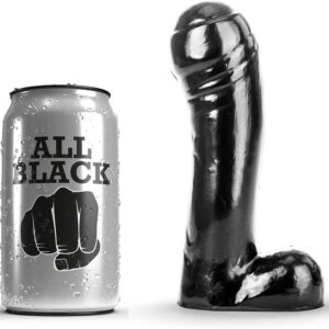 ALL BLACK - DILDO PRETO 15 CM
