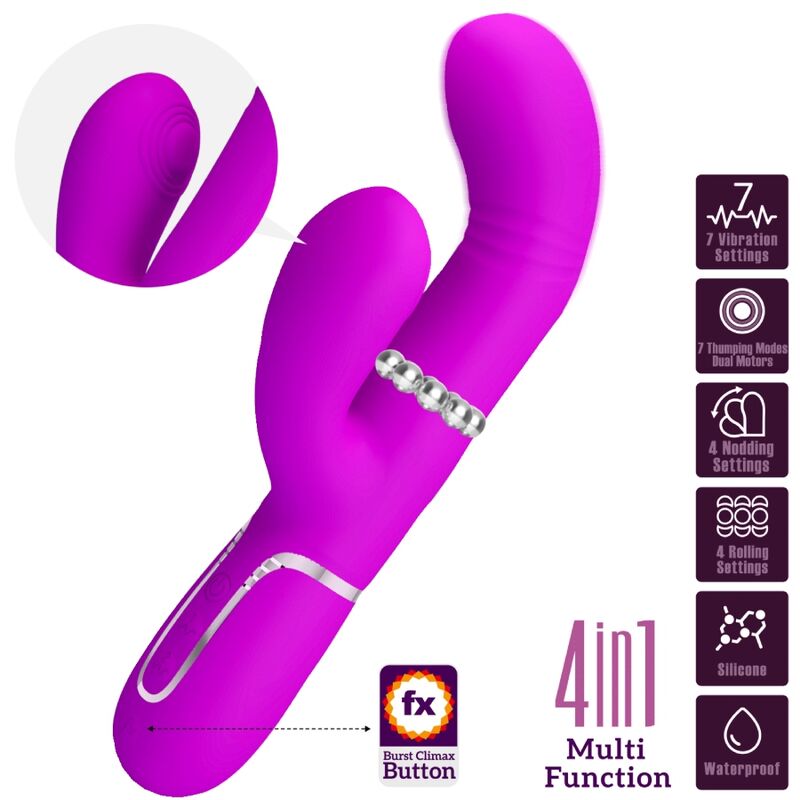 PRETTY LOVE - VIBRADOR MULTIFUNÇÃO G-SPOT FÚCSIA - Image 3