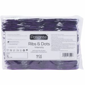 PASANTE - PRESERVATIVOS RIBS & DOTS INTENSITY 144 UNIDADES