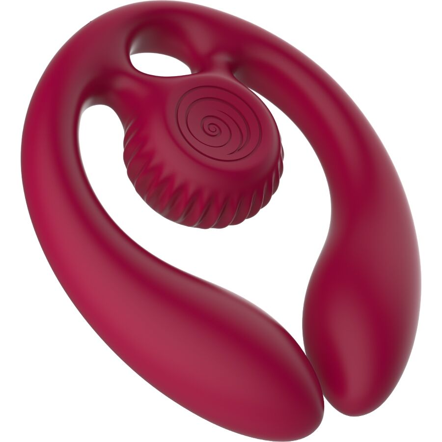 SNAIL VIBE - GIZI DUO ESTIMULADOR DE CASAIS COM CONTROLE REMOTO BURGUNDY - Image 2