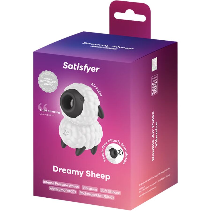 SATISFYER - VIBRADOR E ESTIMULADOR DE PULSO DE AR EM FORMA DE OVELHA SONHADORA - Image 3