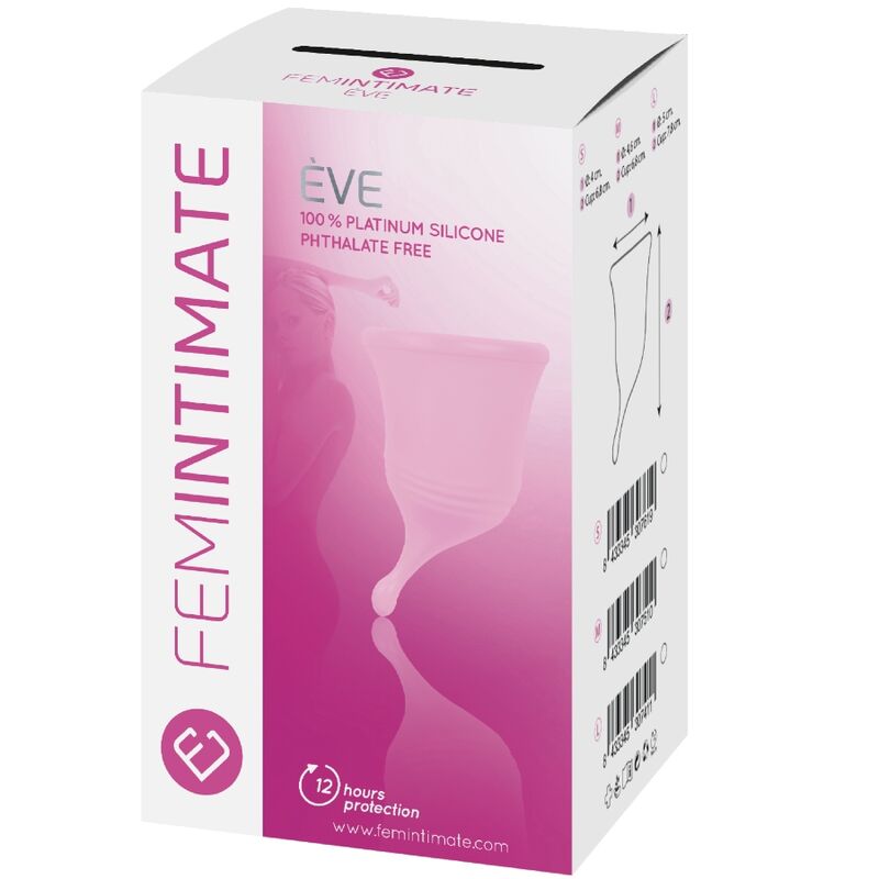 FEMINTIMATE - EVE NOVO COPO MENSTRUAL DE SILICONE - TAMANHO S - Image 2