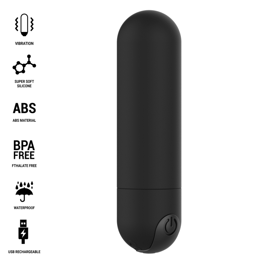 INTENSE - KAREN MINI VIBRATÓRIO BULLET RECARREGÁVEL PRETO - Image 2