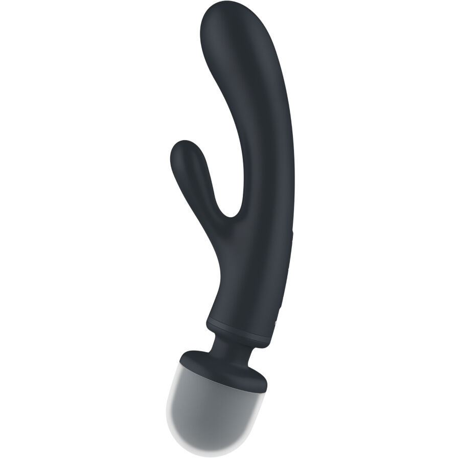 SATISFYER - TRIPLE LOVER RABBIT VIBRADOR MASSAGER CINZA - Image 3