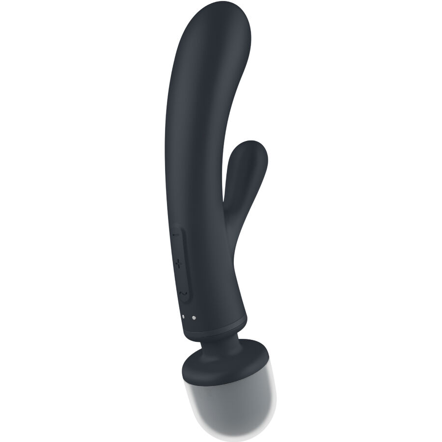 SATISFYER - TRIPLE LOVER RABBIT VIBRADOR MASSAGER CINZA - Image 2