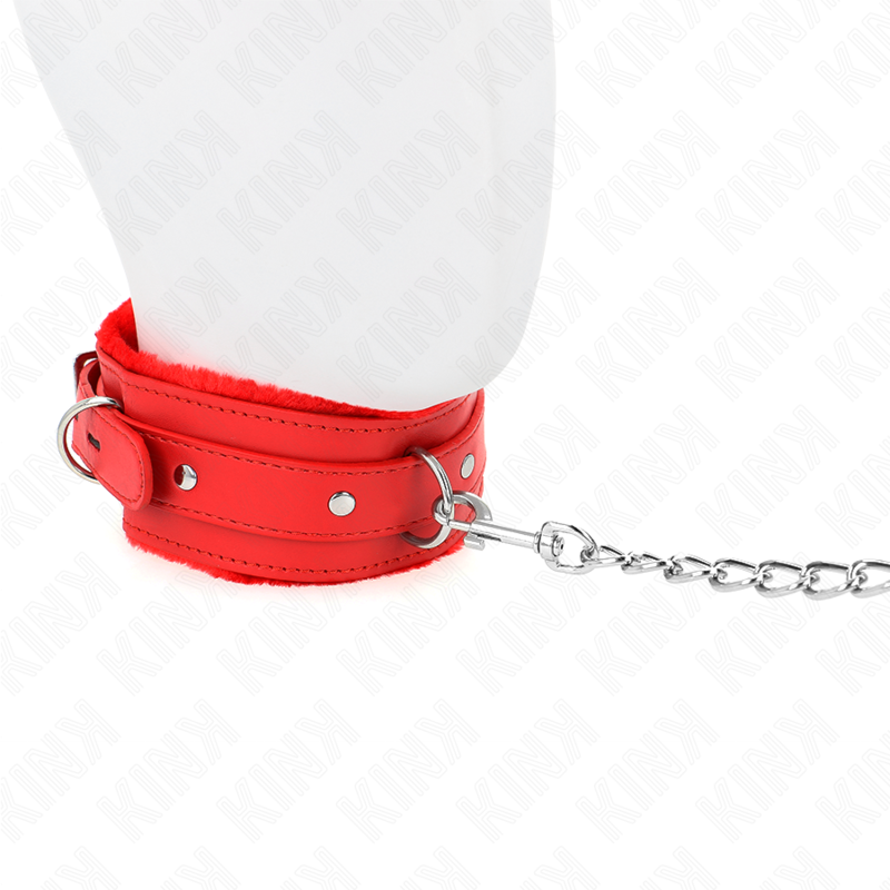 KINK - COLAR COM TRELA 65 CM COM RESTRIÇÕES VERMELHO 36-42 CM X 5,5 CM - Image 3