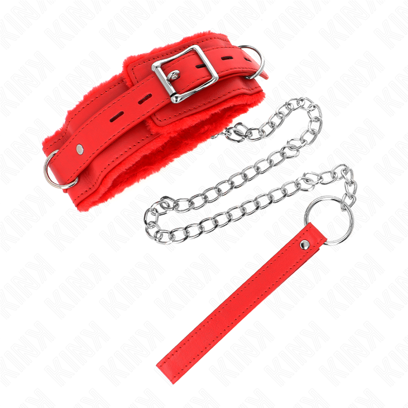 KINK - COLAR COM TRELA 65 CM COM RESTRIÇÕES VERMELHO 36-42 CM X 5,5 CM - Image 2