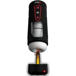 PDX ELITE - MASTURBADOR AUTOMÁTICO MILK ME HOTTER COM VIBRAÇÃO DE EFEITO DE CALOR E IMPULSÃO