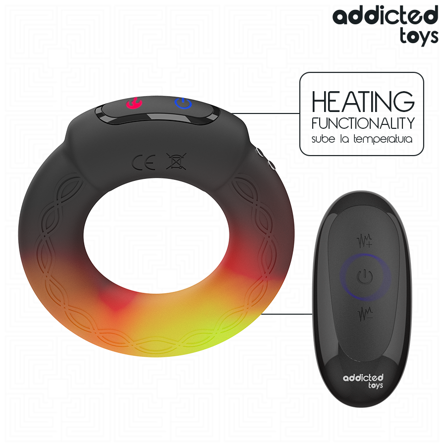 ADDICTED TOYS - ANEL PÊNICO VIBRANTE COM EFEITO DE AQUECIMENTO E CONTROLE REMOTO - Image 2