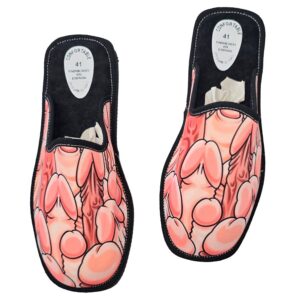 DIABLO PICANTE - SAPATOS EM FORMATO DE PÊNIS TAMANHO PEQUENO 36-37-38