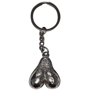 DIABLO PICANTE - CHAVEIRO DE METAL COM OVOS DE PRATA