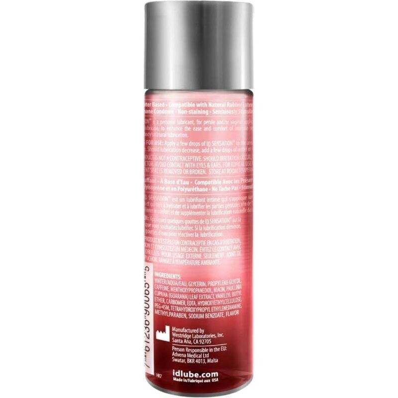 ID SENSATION - LUBRIFICANTE BASE DE GUA COM EFEITO CALOR 250 ML - Image 2