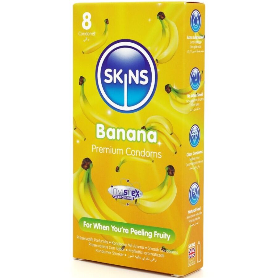 SKINS - PRESERVATIVOS BANANA PREMIUM PACOTE COM 8 - Image 2