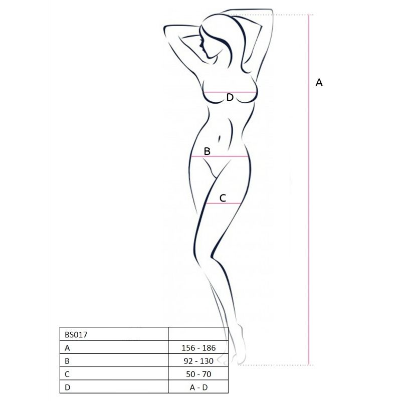 PASSION - MULHER BS017 BODYSTOCK BRANCO TAMANHO ÚNICO - Image 2