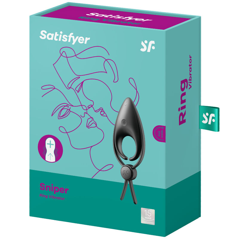 SATISFYER - VIBRADOR SNIPER RING PRETO - Image 3