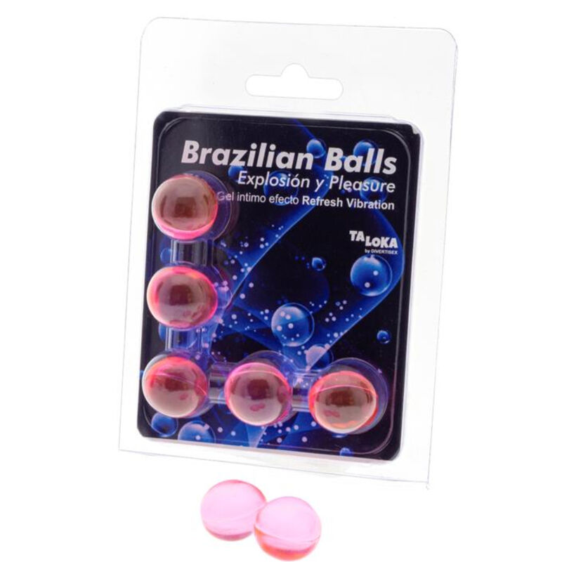 TALOKA - 5 BOLAS BRASILEIRAS REFRESH GEL EFEITO VIBRANTE EMOCIONANTE - Image 2