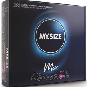 MY SIZE - MIX PRESERVATIVOS 64 MM 28 UNIDADES