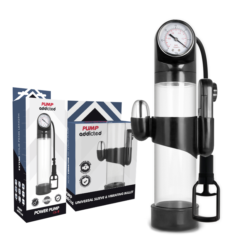 PUMP ADDICTED - BOMBA DE EREÇÃO TRANSPARENTE RX9 COM VIBRADOR - Image 2