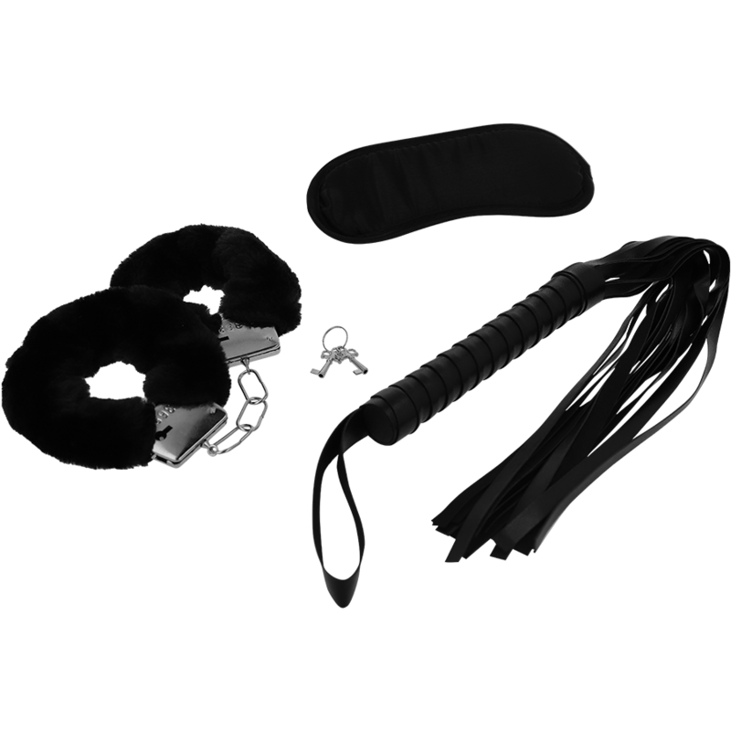 INTENSE - FETISH PLAYSET ERÓTICO 1 COM ALGEMAS, MSCARA CEGA E FLOGGER - Image 2