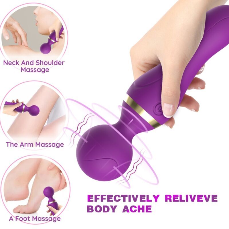 ARMONY - FREEZA MASSAGER E VIBRADOR CABEÇA SUPER FLEXÍVEL PRETA - Image 3