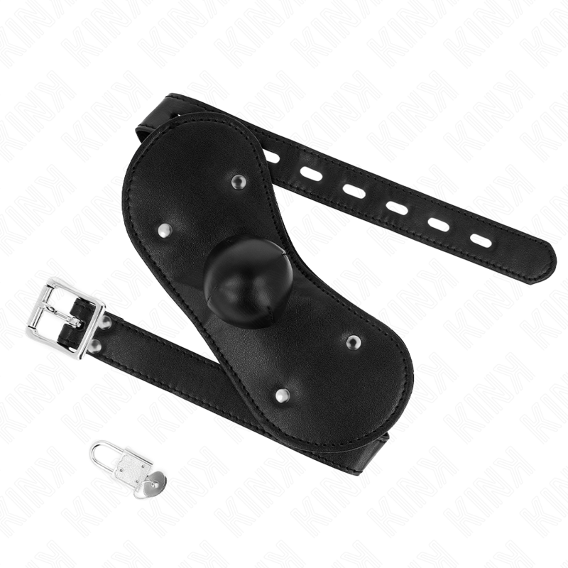 KINK - MÁSCARA BOCA BALL GAG COM FECHADURA AJUSTÁVEL 42-60 CM - Image 2