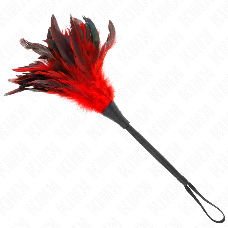 KINK - PENAS DE FRANGO EM FORMA DE CHIFRE VERMELHO 36 CM - Image 2