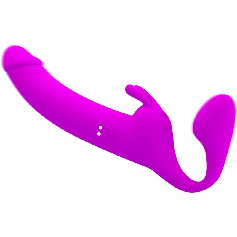 PRETTY LOVE - ZANINI STRAPLESS STRAP-ON 10 VIBRAÇÕES ROXO - Image 2
