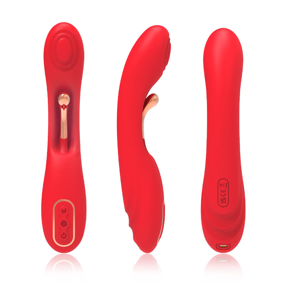 ARMONY - VIBRADOR COM LÍNGUA OSCILANTE VERMELHO - Image 3