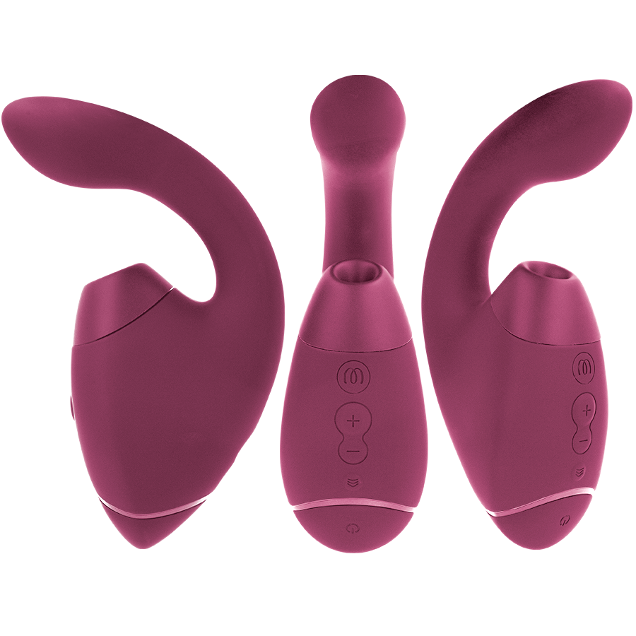 WOMANIZER - DUO NEXT ESTIMULADOR DUPLO DE CLITOR E PONTO G ROSA ESCURO - Image 3