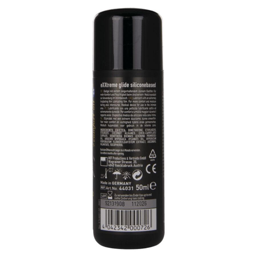 HOT - EXXTREME GLIDE LUBRIFICANTE À BASE DE SILICONE + ÓLEO CONFORTANTE A+ 50 ML - Image 2