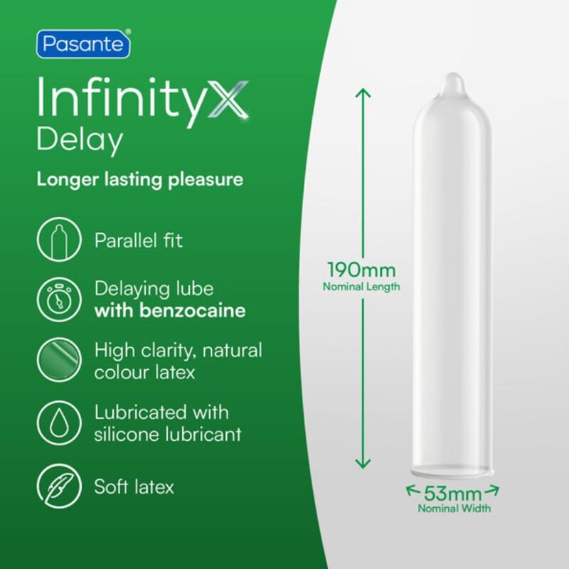 PASANTE - CAMISINHAS DELAY INFINITY - 12 UNIDADES - Image 3