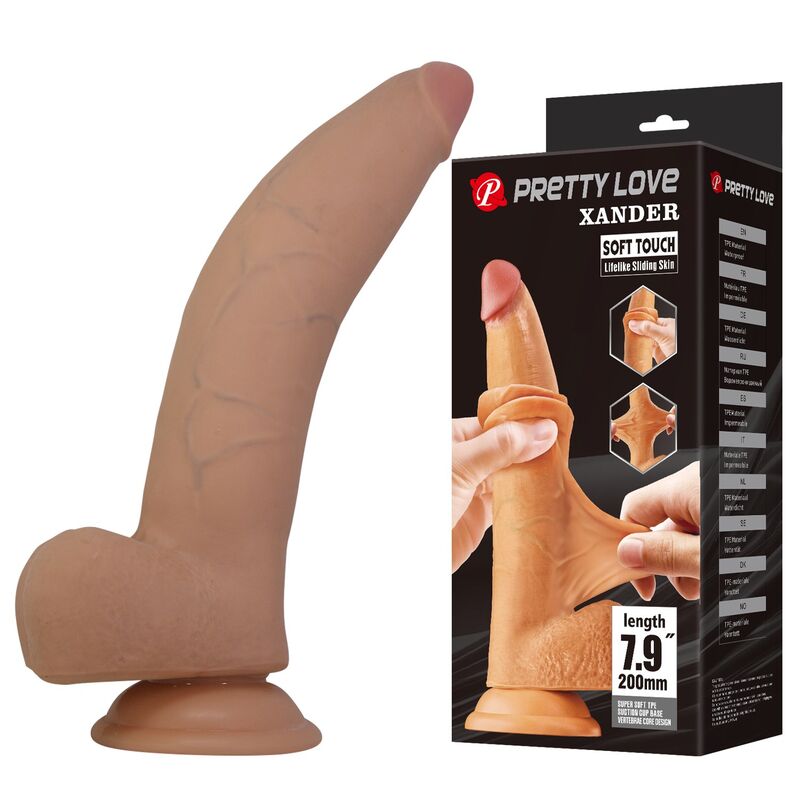 PRETTY LOVE - XANDER DILDO REALISTA 20 CM Ø 5 CM NATURAL